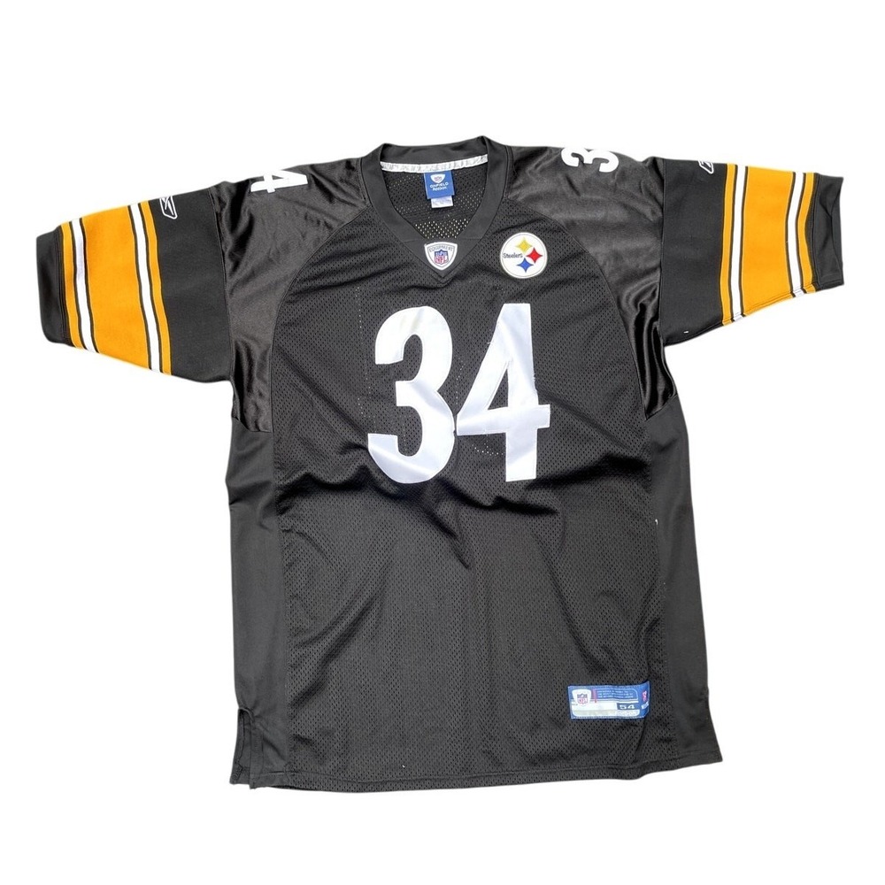 Reebok Pittsburgh Steelers Rashard Mendenhall 34 Jersey Mens Size 54 Black NFL